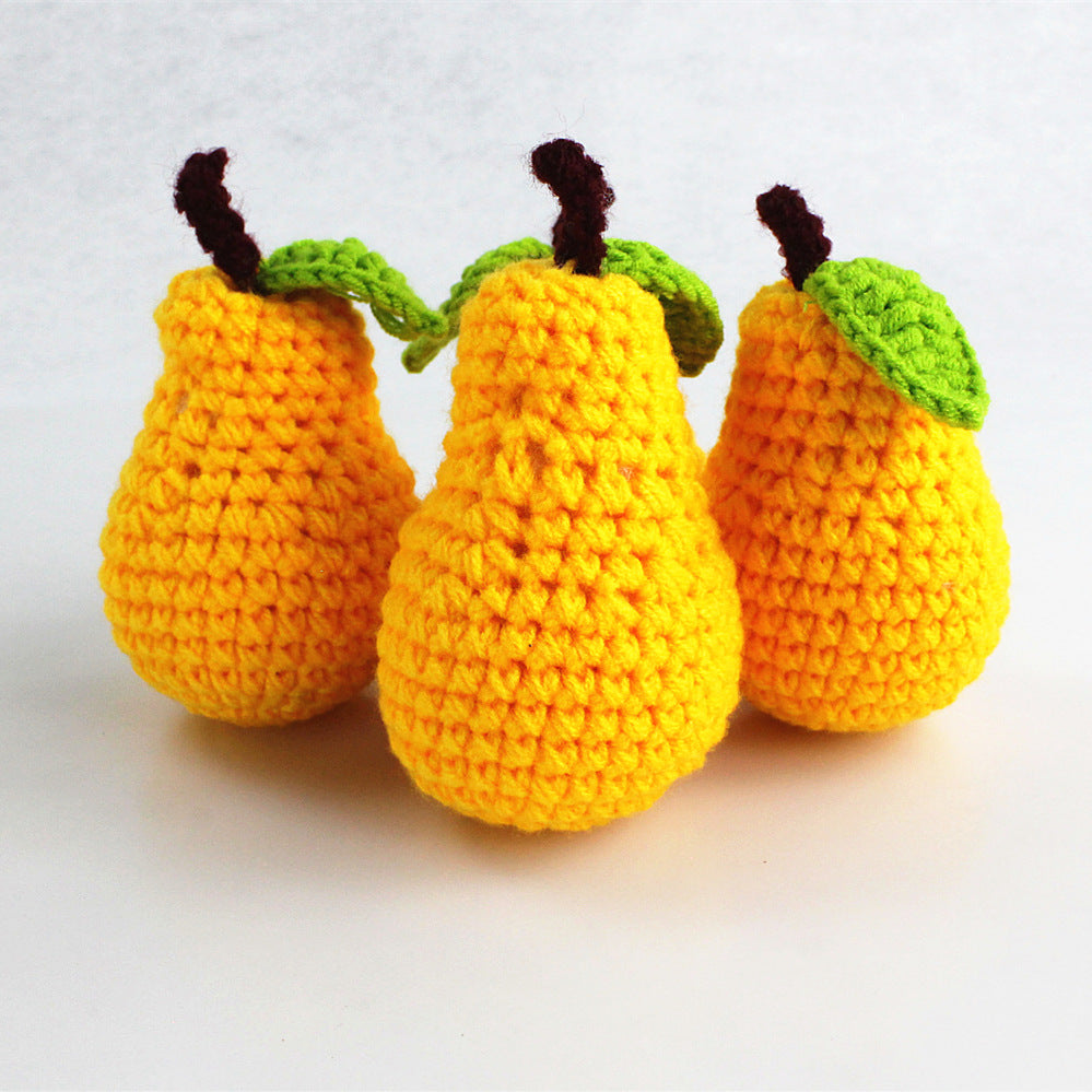 Crochet Fruits and Vegetables Play Food Set Handmade Pretend Food Toys for Kids Baby Shower Gift Christmas Gift