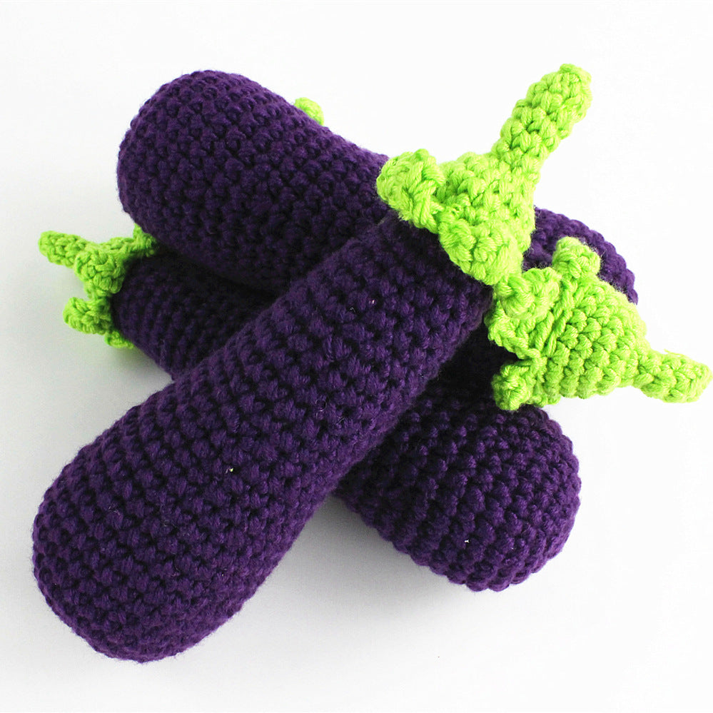 Crochet Fruits and Vegetables Play Food Set Handmade Pretend Food Toys for Kids Baby Shower Gift Christmas Gift