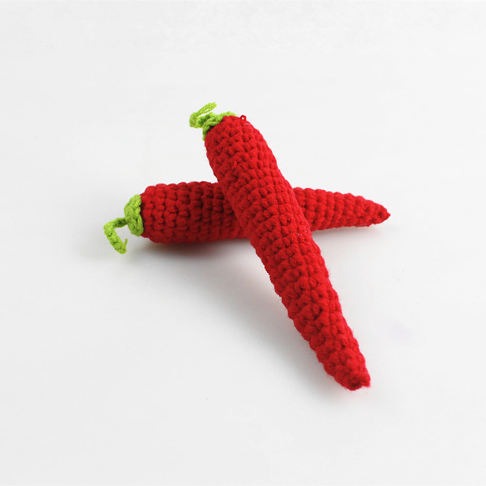 Crochet Fruits and Vegetables Play Food Set Handmade Pretend Food Toys for Kids Baby Shower Gift Christmas Gift