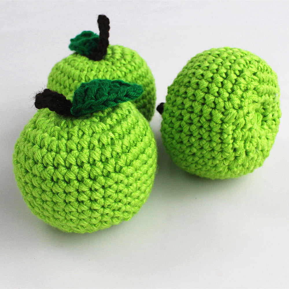 Crochet Fruits and Vegetables Play Food Set Handmade Pretend Food Toys for Kids Baby Shower Gift Christmas Gift