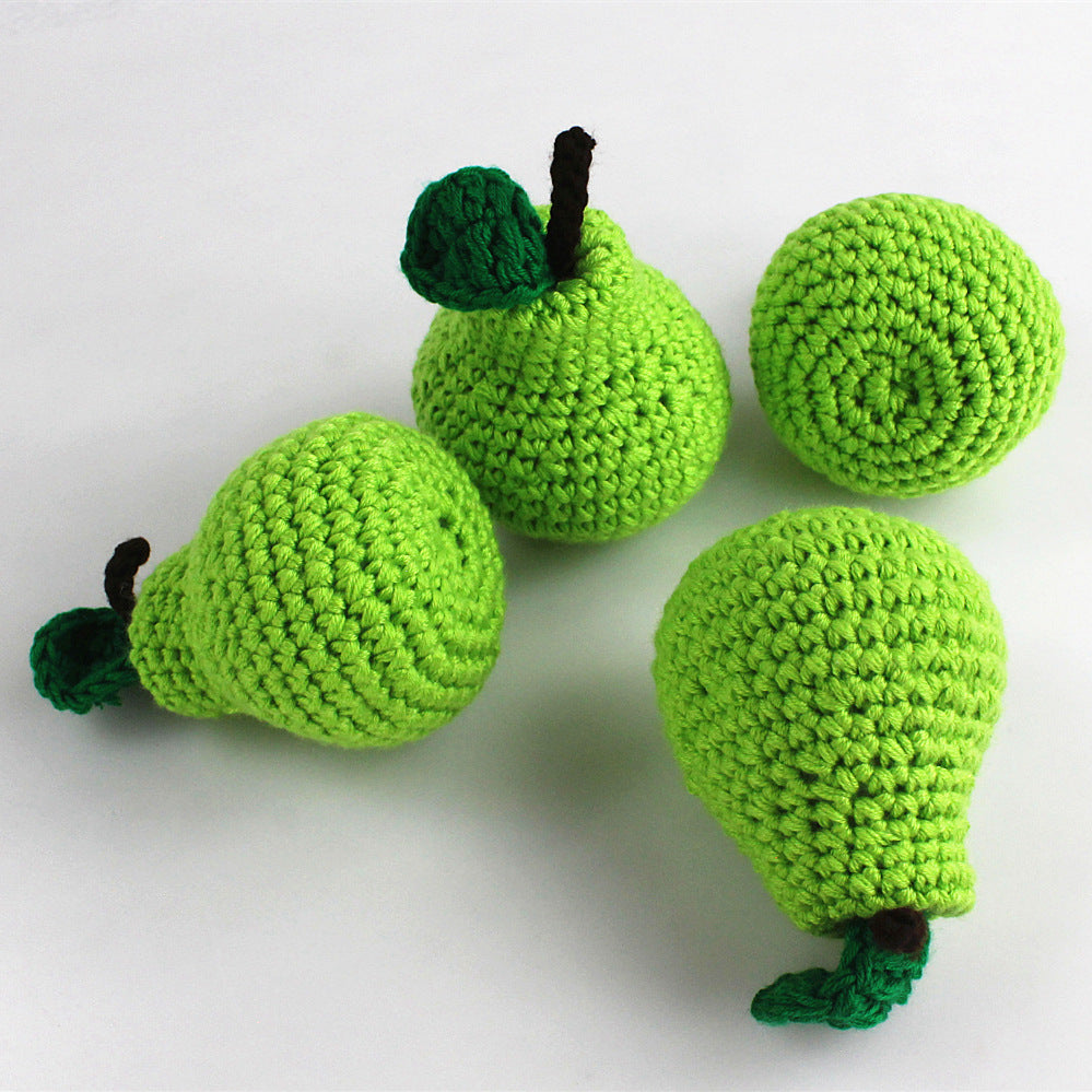 Crochet Fruits and Vegetables Play Food Set Handmade Pretend Food Toys for Kids Baby Shower Gift Christmas Gift