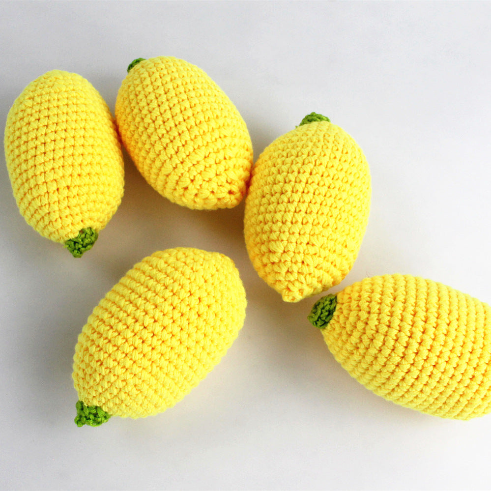 Crochet Fruits and Vegetables Play Food Set Handmade Pretend Food Toys for Kids Baby Shower Gift Christmas Gift