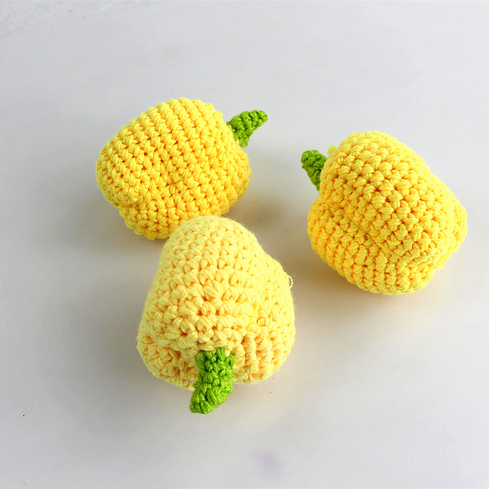 Crochet Fruits and Vegetables Play Food Set Handmade Pretend Food Toys for Kids Baby Shower Gift Christmas Gift