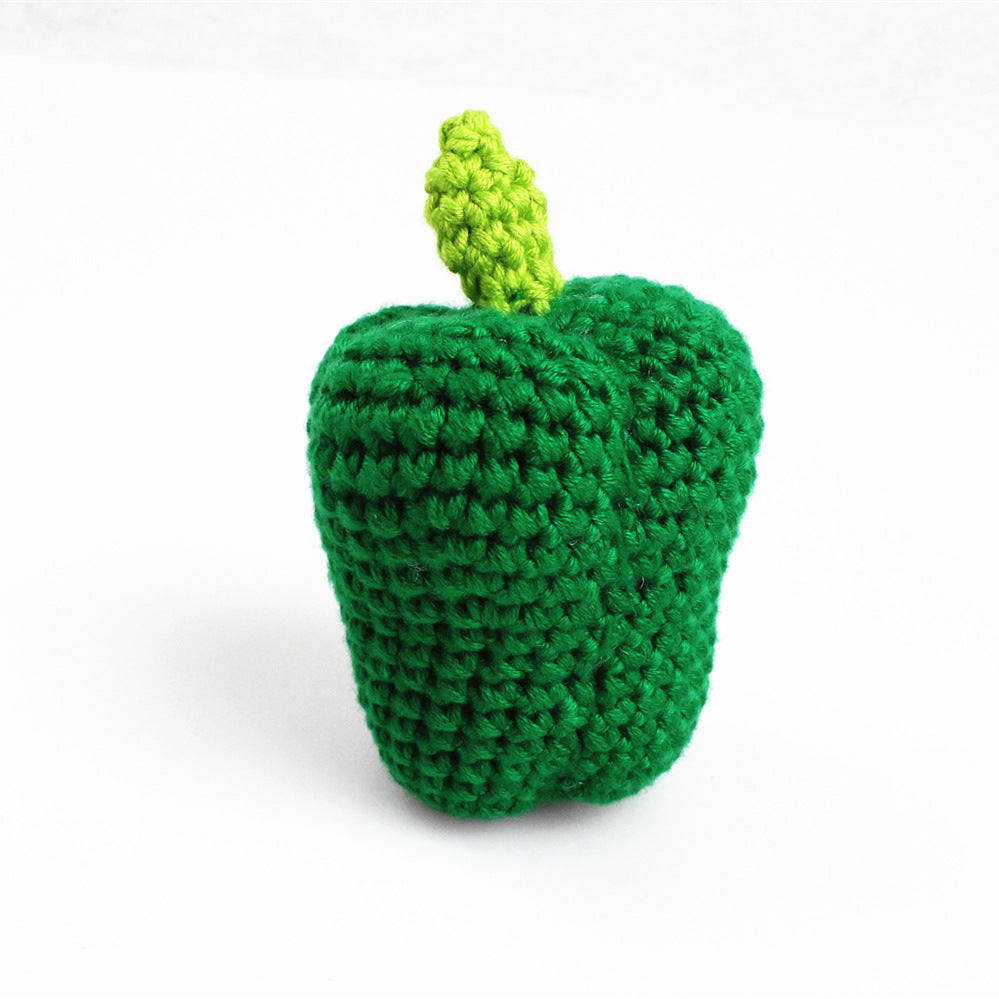 Crochet Fruits and Vegetables Play Food Set Handmade Pretend Food Toys for Kids Baby Shower Gift Christmas Gift